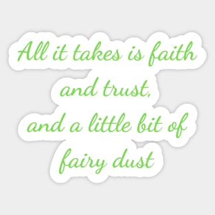 Fairy Dust Quote Sticker